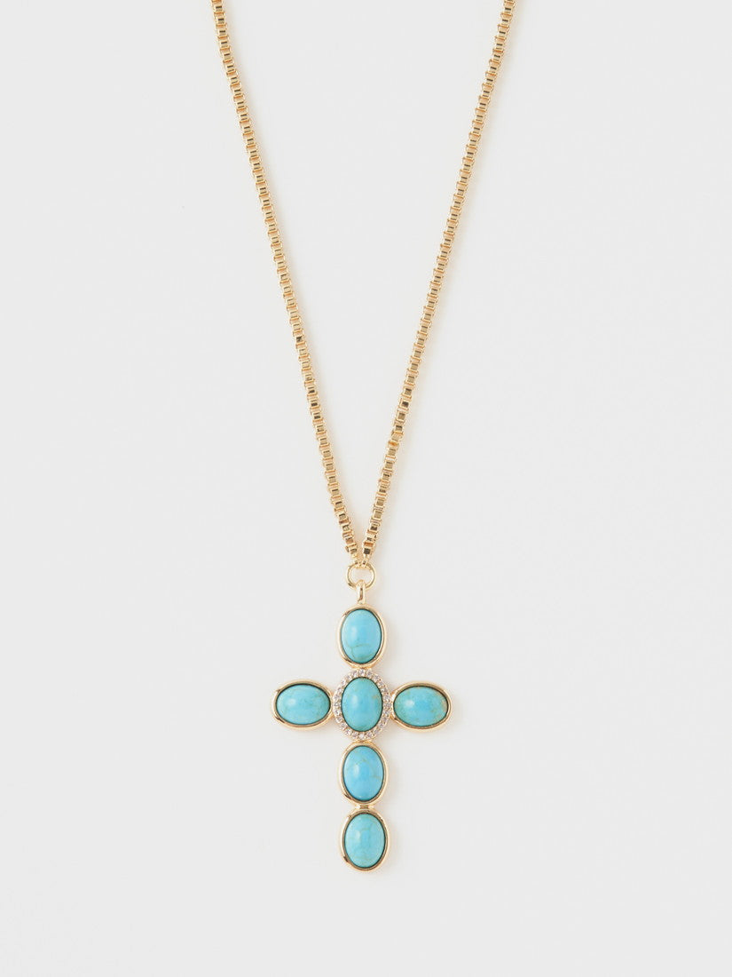 LUV AJ》TURQUOISE CROSS ネックレス – H.P.FRANCE公式サイト