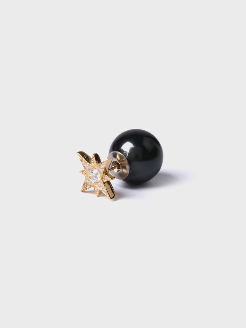 STARLESS STAR Holiday Collection】little star pierce gold / cubic