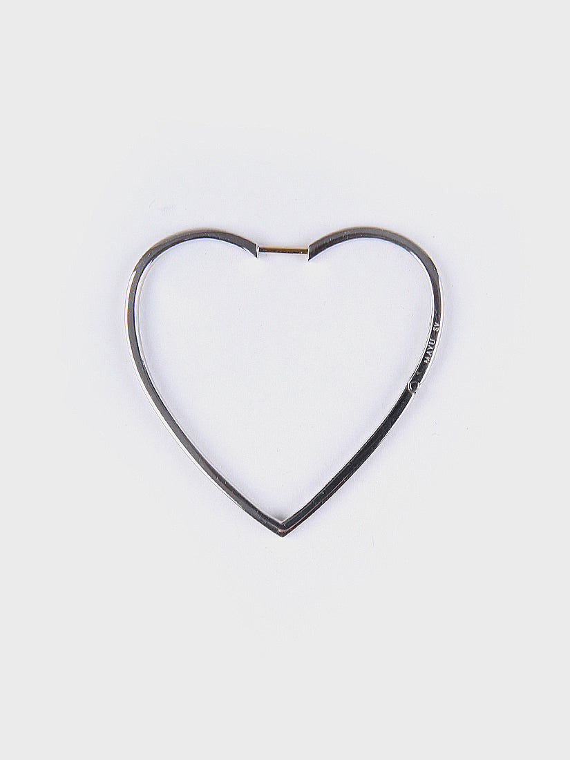 Hoop heart ピアス large / silver (片耳用) – H.P.FRANCE公式サイト