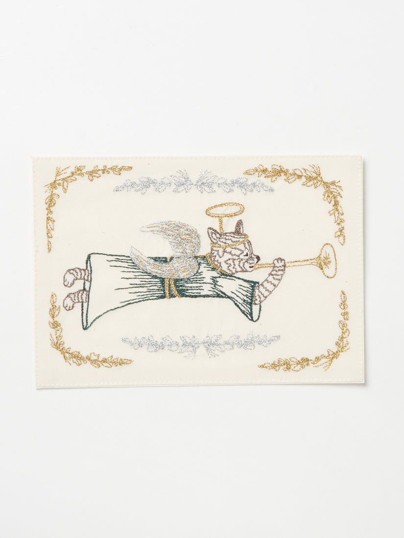 Holiday｜刺繍カード Angel Cat – H.P.FRANCE公式サイト