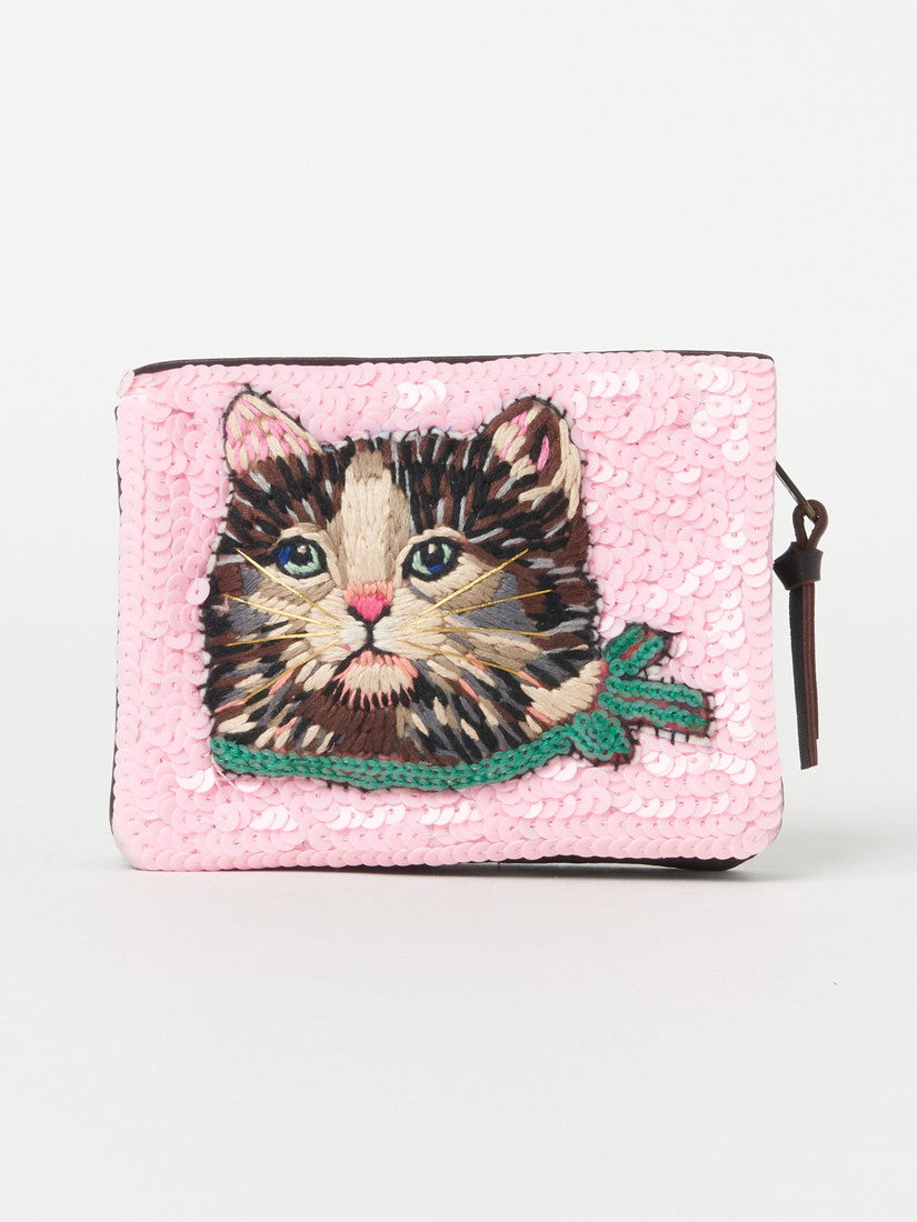 Pink discount cat purse