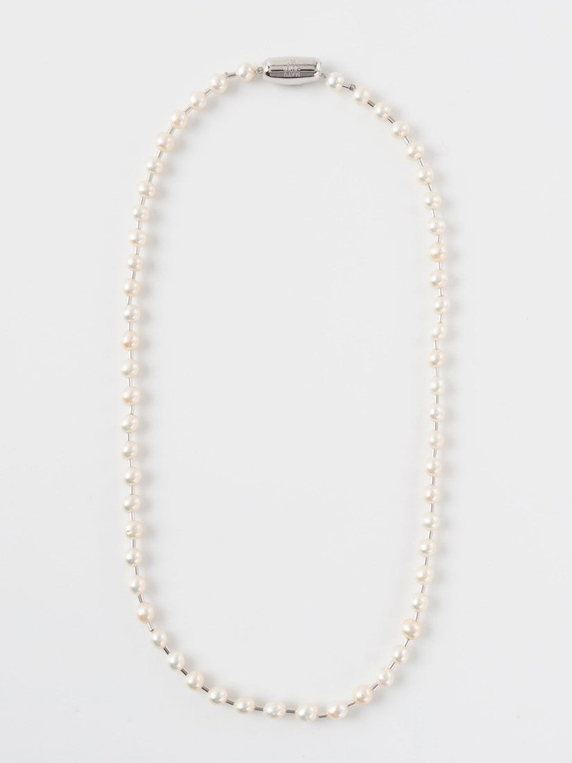 MAYU（マユ）Pearl ball chain ネックレス(38cm)パール