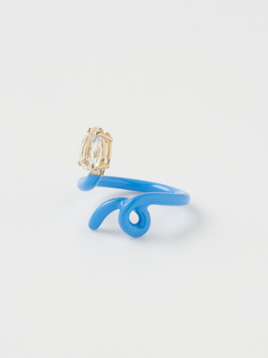 リング BABY VINE TENDRIL RING IN TURQUOISE