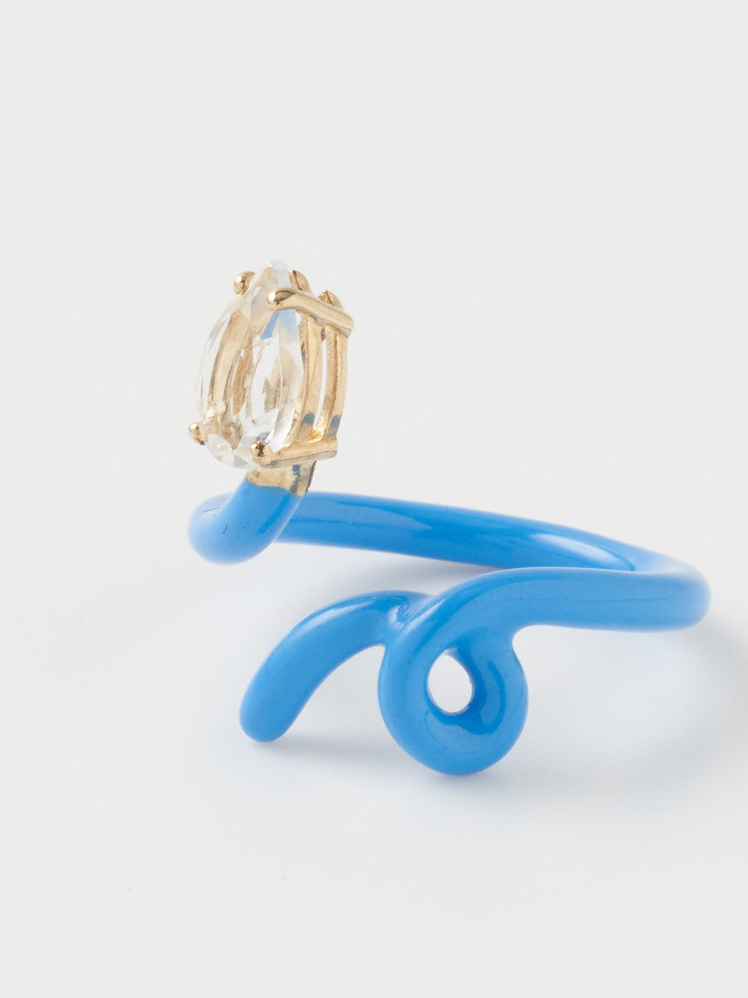 リング BABY VINE TENDRIL RING IN TURQUOISE