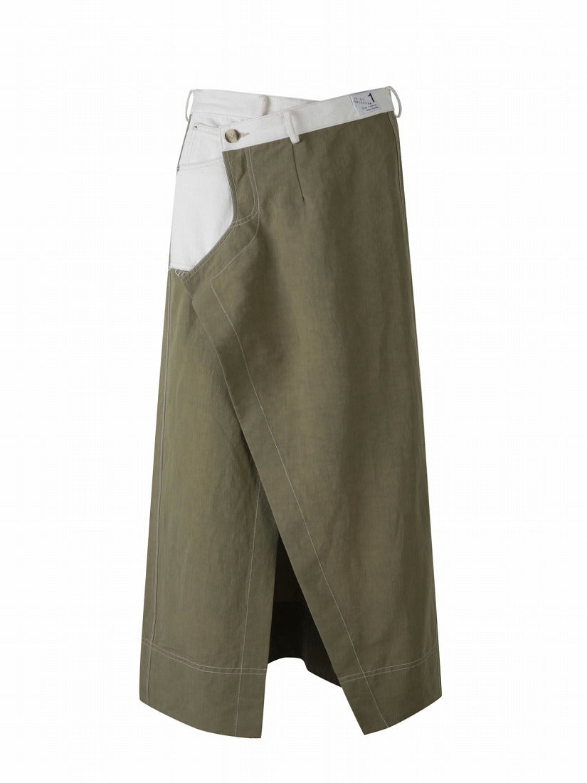 《RE CODE》Pants Detail Overlap スカート