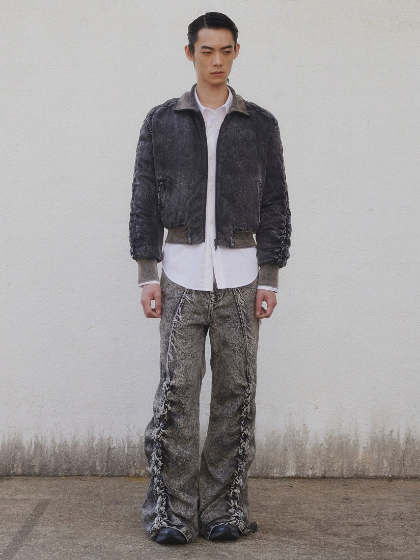 《PONDER.ER》UMBRA WASHED BOMBER ジャケット