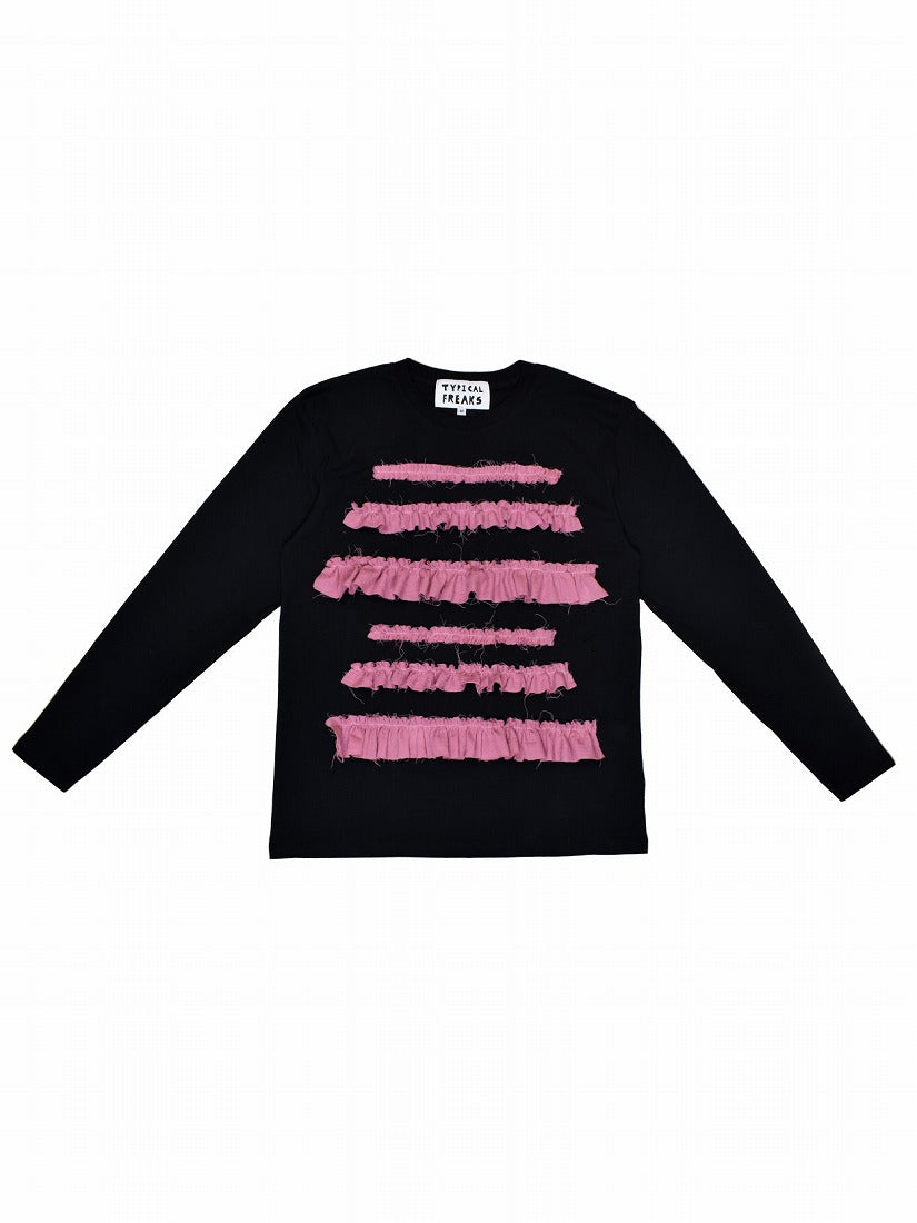 《TYPICAL FREAKS》Pink Frill ロングスリーブTシャツ