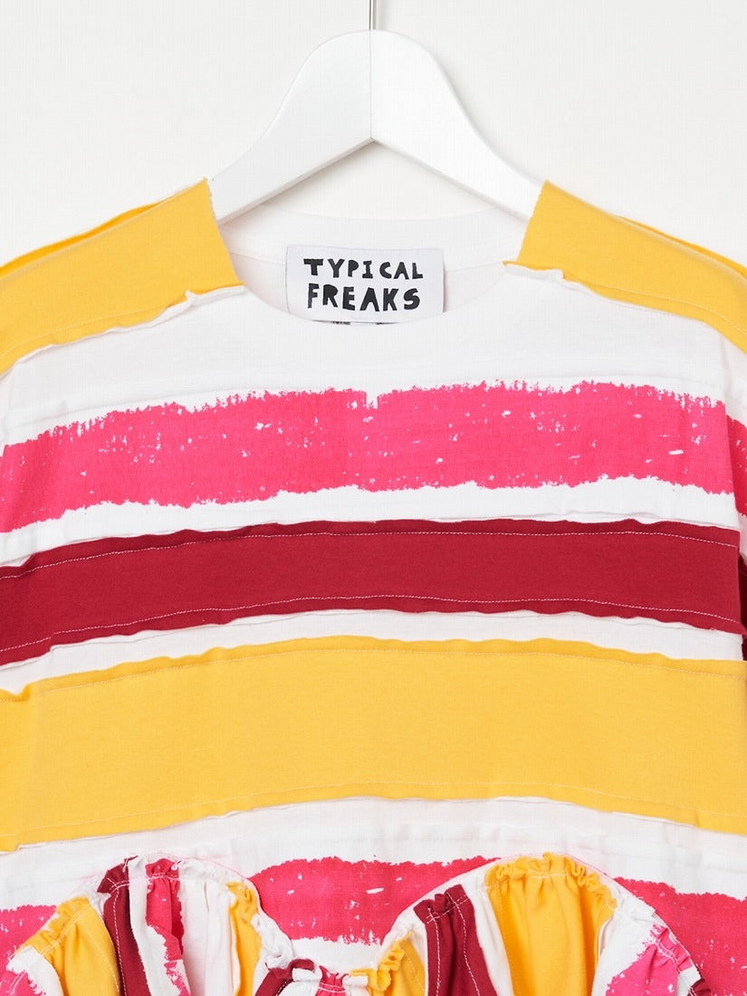 《TYPICAL FREAKS》Candy Stripe Crop トップス