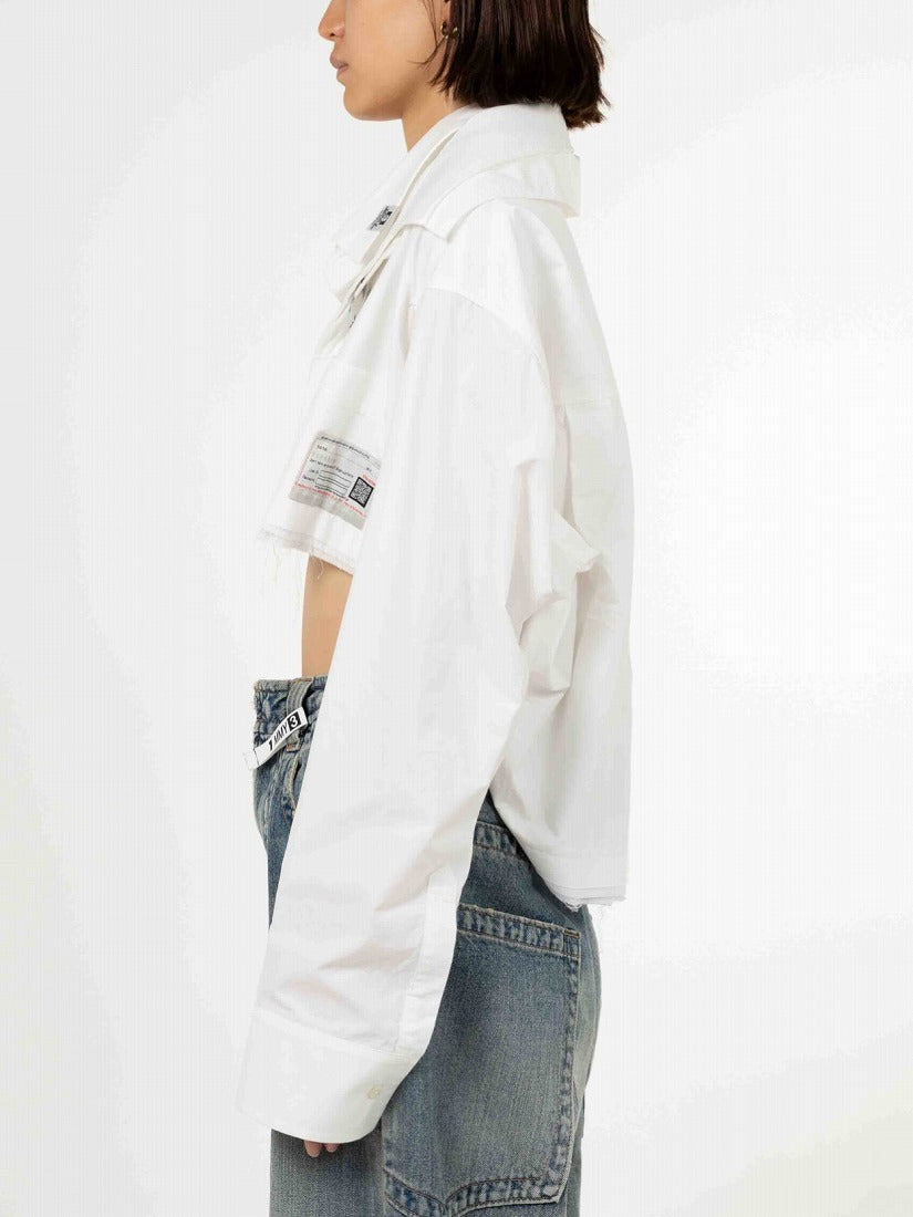 TRIPLE LAYERED CROPPED シャツ