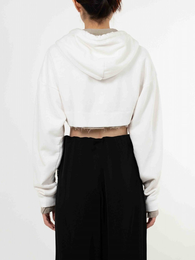 CROPPED LAYERED ZIP パーカー