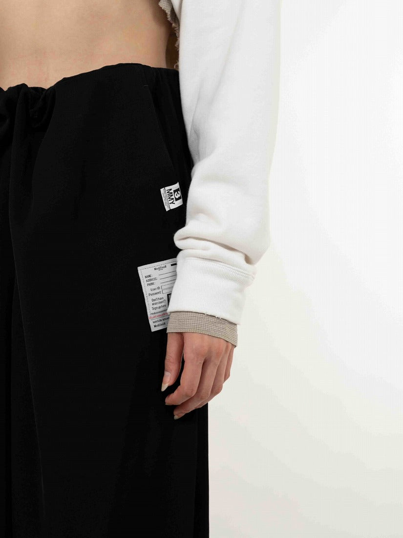 CROPPED LAYERED ZIP パーカー