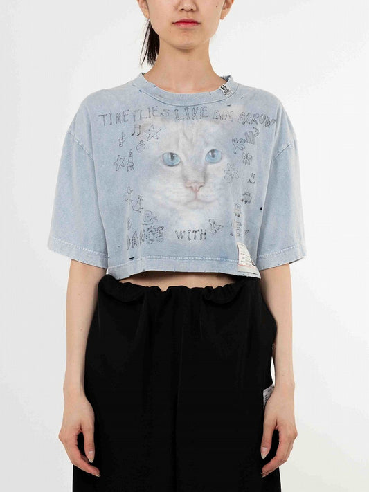 BLEACHED CROPPED Tシャツ