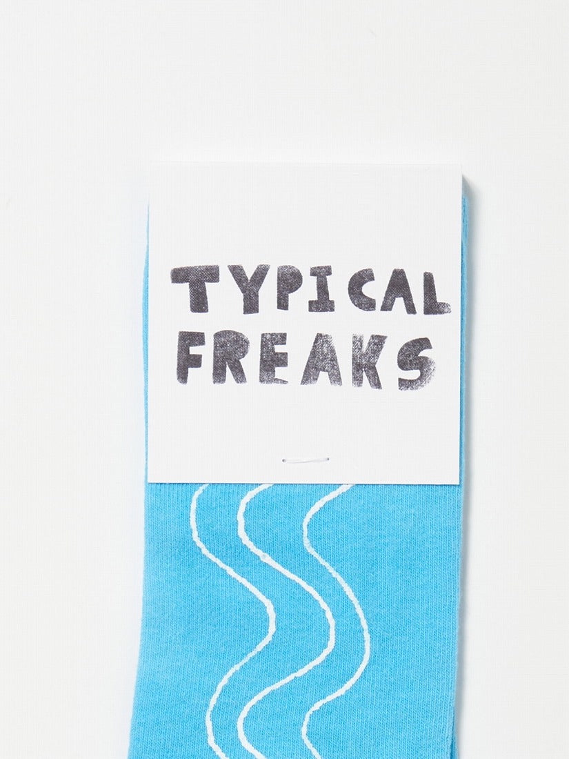 《TYPICAL FREAKS》Turquoise Waves ソックス