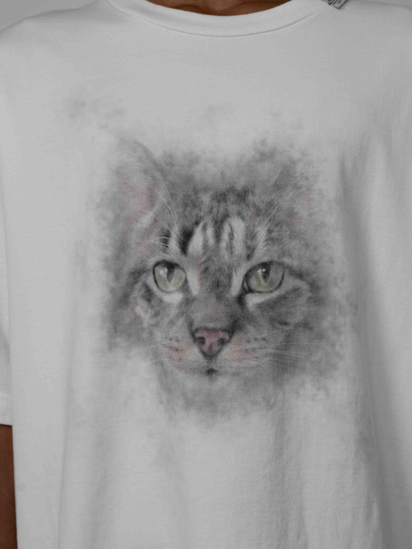 CAT PRINTED Tシャツ