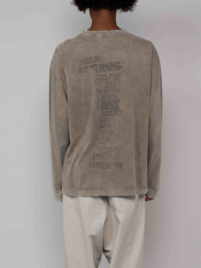 BLEACHED LONG SLEEVES Tシャツ