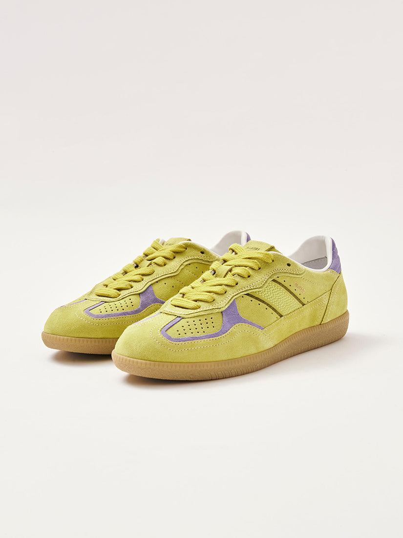 Rife Acid Green Leather Sneakers