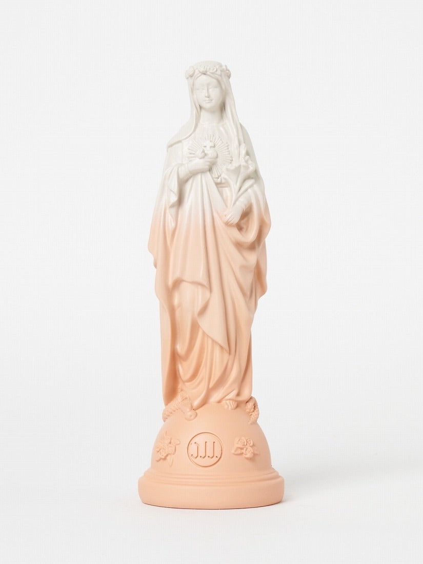 《Jai vu la Vierge》オブジェ Statuette of the Virgin Mary with Flowers