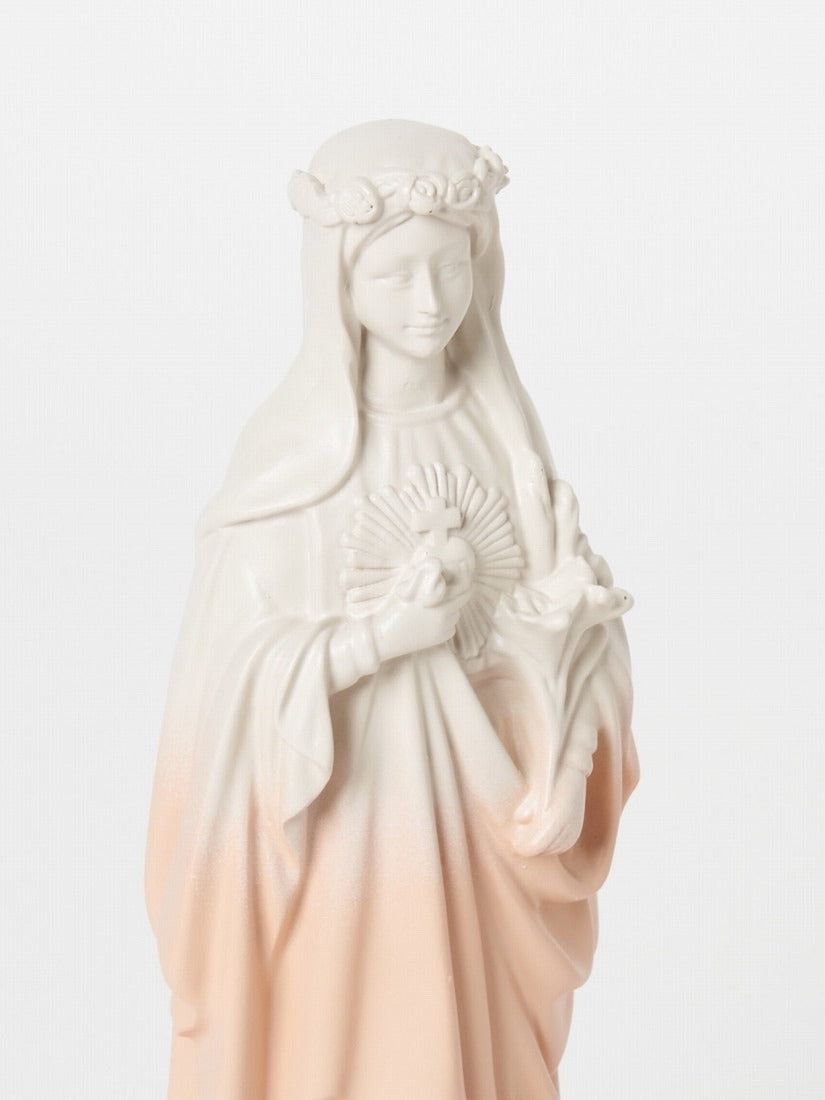 《Jai vu la Vierge》オブジェ Statuette of the Virgin Mary with Flowers