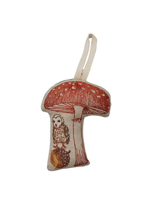 Holiday｜オーナメント Owl with Mushroom