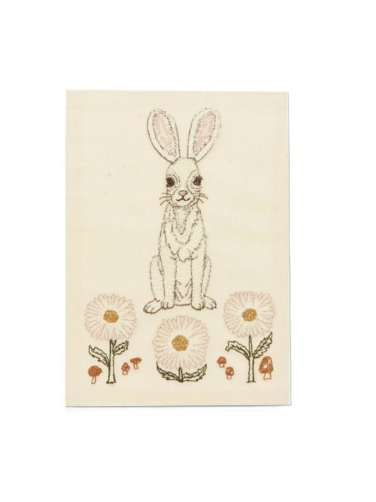 Easter｜刺繍カード Bunny and Daisies Card
