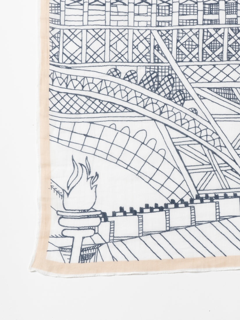PARIS スカーフ 100×100