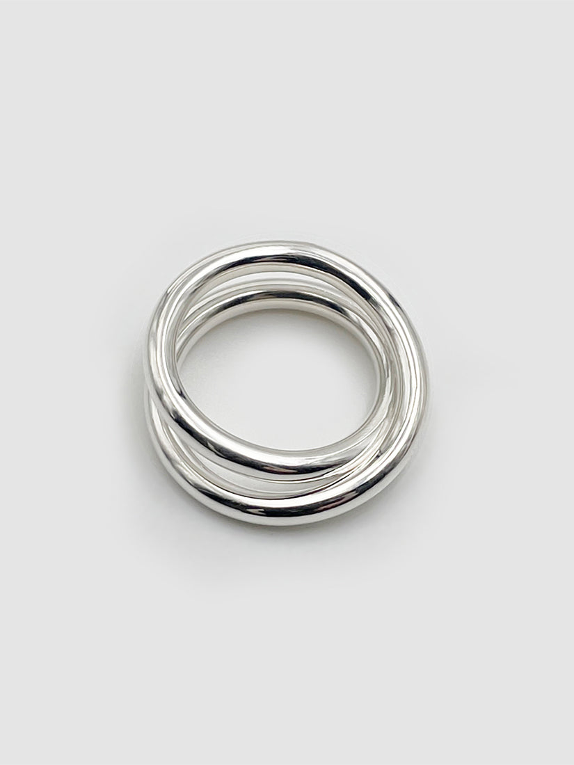 リング 3.0 spiral ring silver