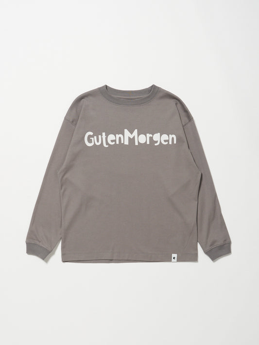 【キッズ】  「Guten Morgen」cotton c/n longsleeve プリントTシャツ