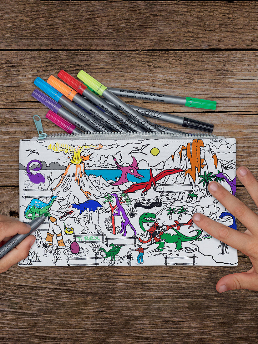 【キッズ】《Eatsleepdoodle》PENCIL CASE dinosaur – H.P.FRANCE公式サイト