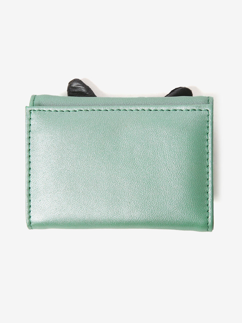 Metallic Green cat Wallet