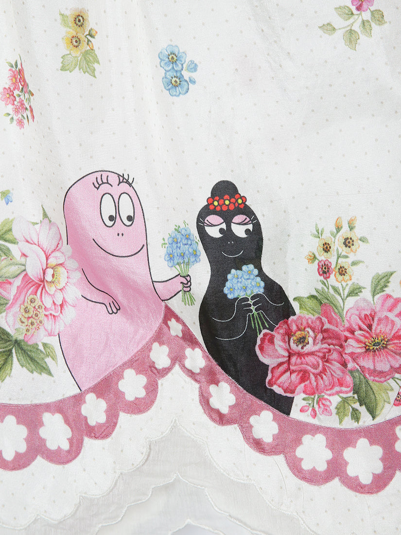 pero x BARBAPAPA プリントワンピース