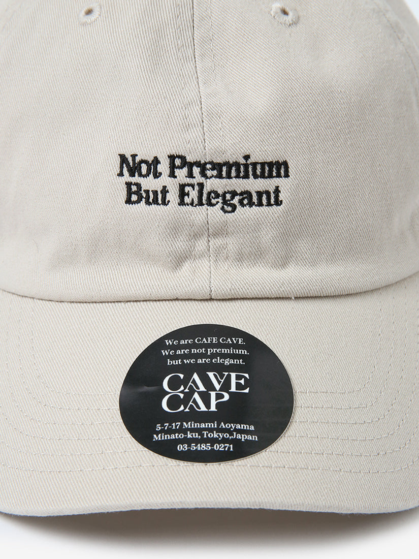 《CAFE CAVE》キャップ Not Premium. But Elegant.