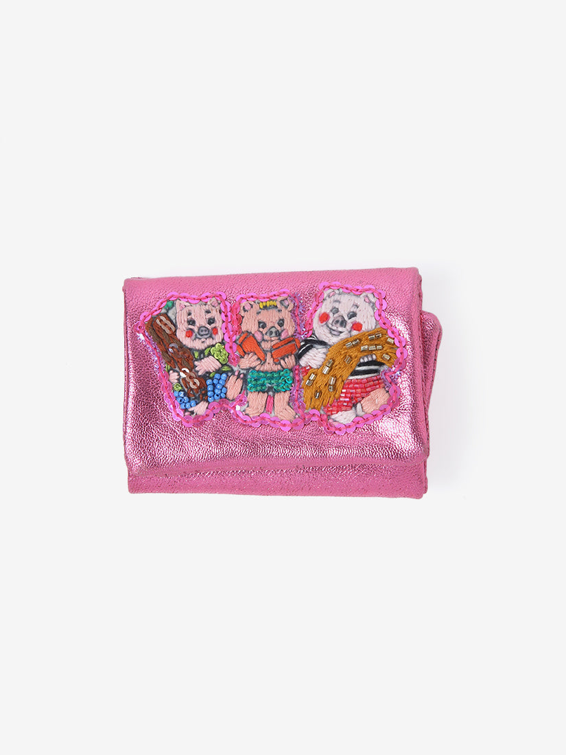 Three little piglet wallet(pink)