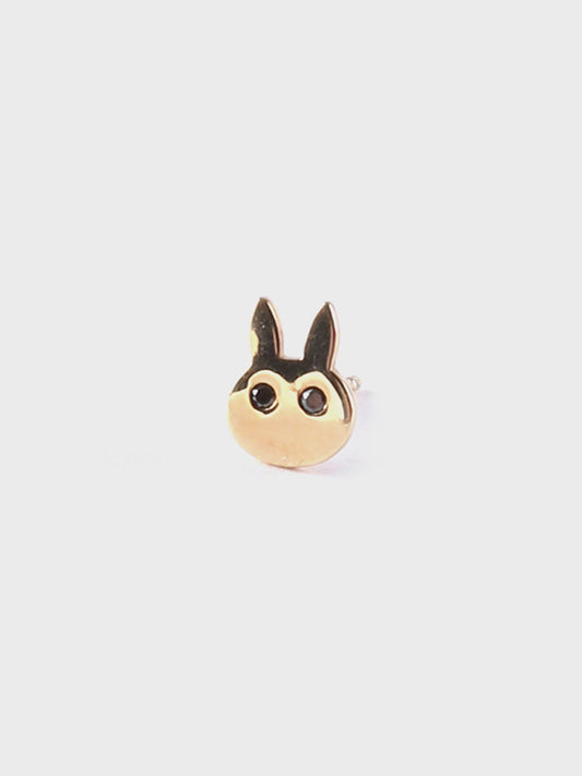 Rabbitピアス ブラックダイヤモンド(片耳用)