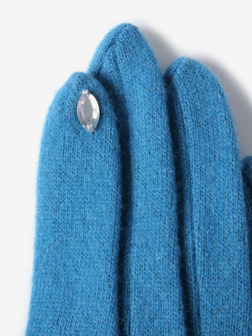 《wool,cube,wool!》ウサギグローブ Blue