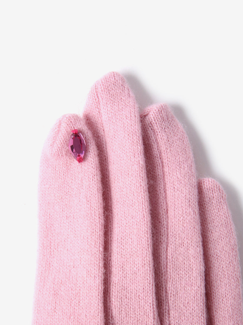 【限定カラー】《wool,cube,wool!》ウサギグローブ Light Pink