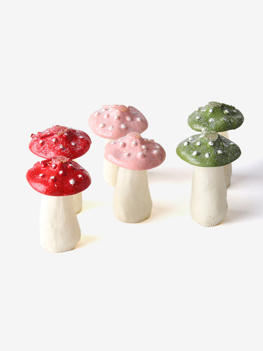 candle mushroom dots