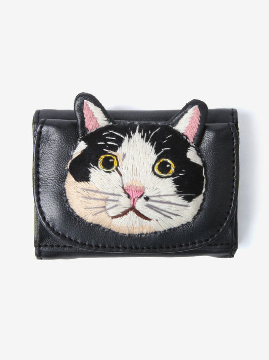 【再入荷】Tuxedo cat wallet（Metallic Black）