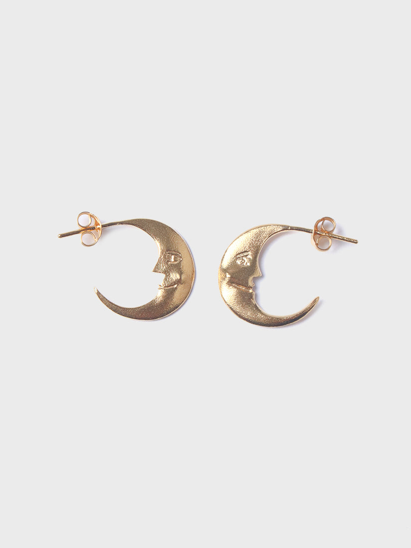 《Manom Jewellery》Medium Crescent Moon ピアス