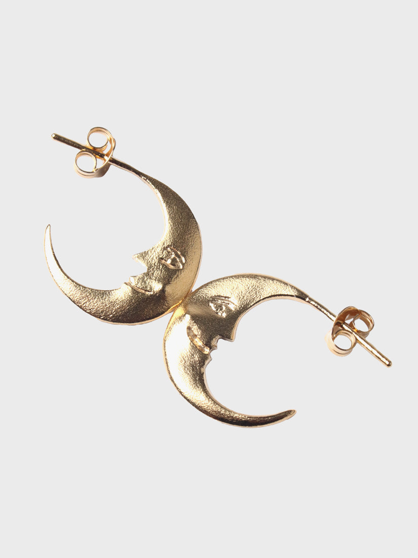 《Manom Jewellery》Medium Crescent Moon ピアス