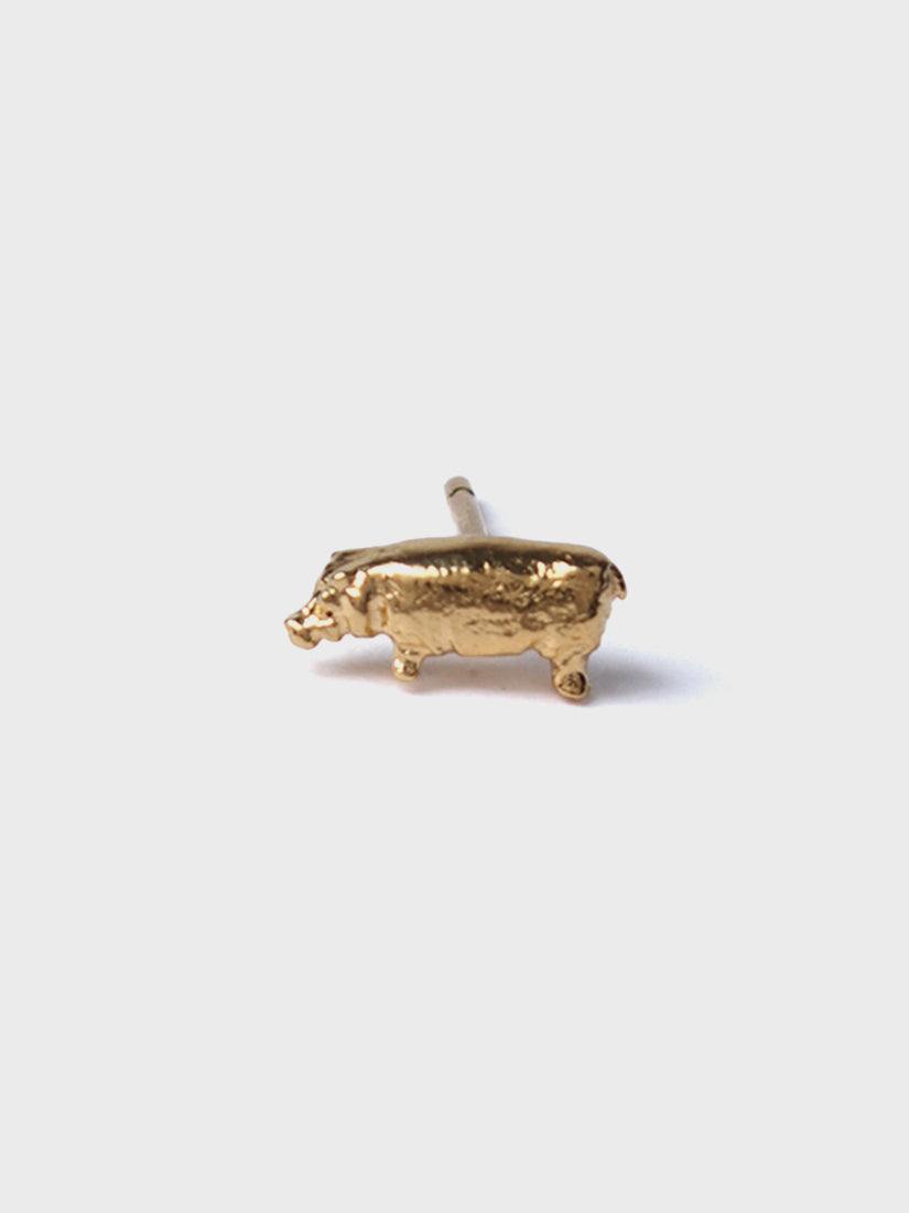 《Manom Jewellery》Hippopotamus ピアス（片耳用/右）