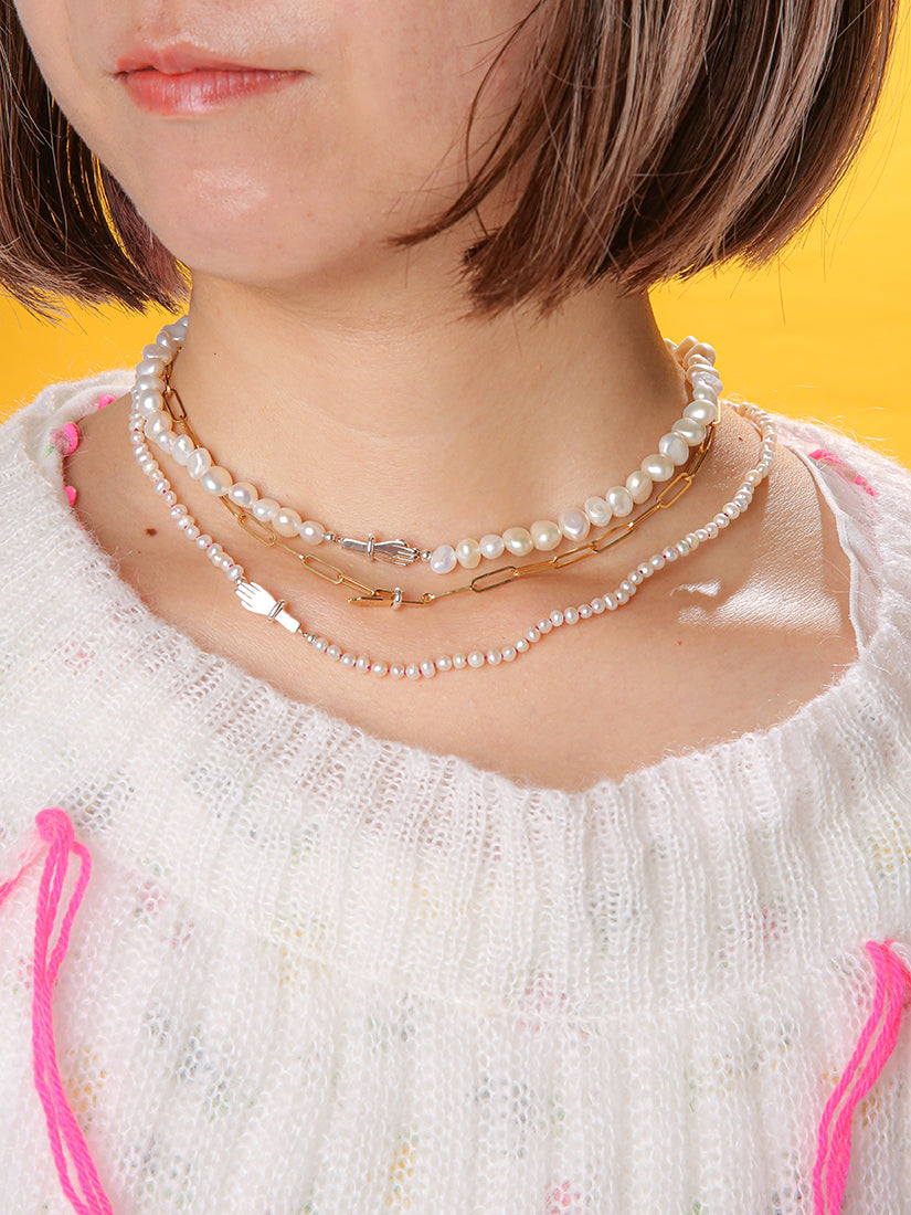 PALA》football chain with pearl ネックレス – H.P.FRANCE公式サイト