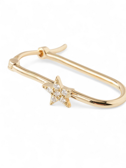 Small Pave Star ピアス（片耳用）