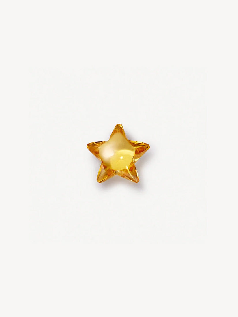 【Noël】YELLOW SAPPHIRE STAR チャーム