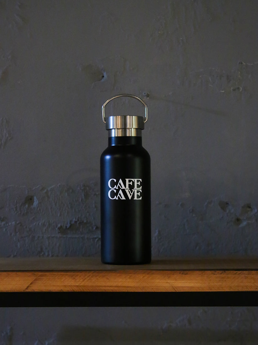 《CAFE CAVE》サーモボトル BLACK
