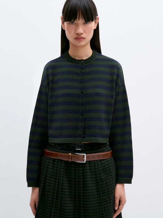 MERINO WOOL STRIPED カーディガン