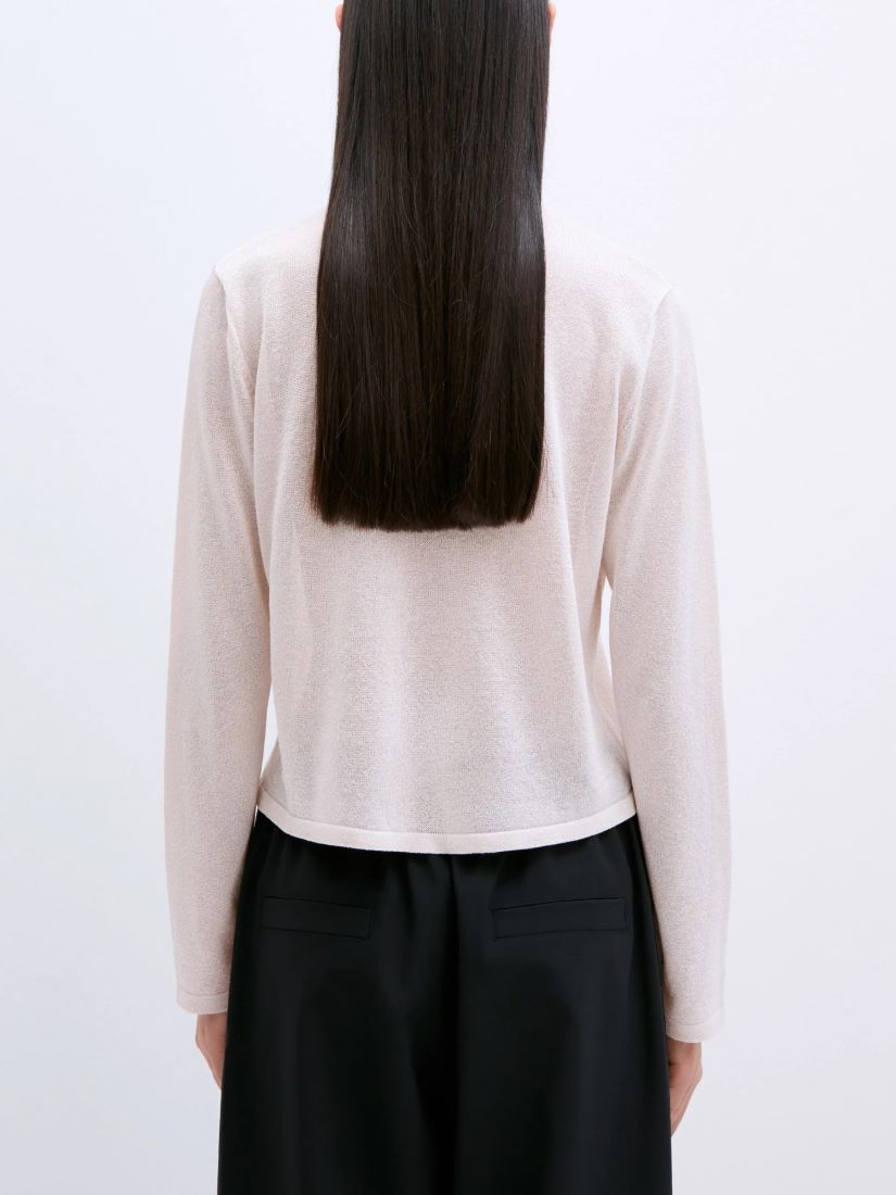 VISCOSE SHIMMERY TURTLENECK セーター