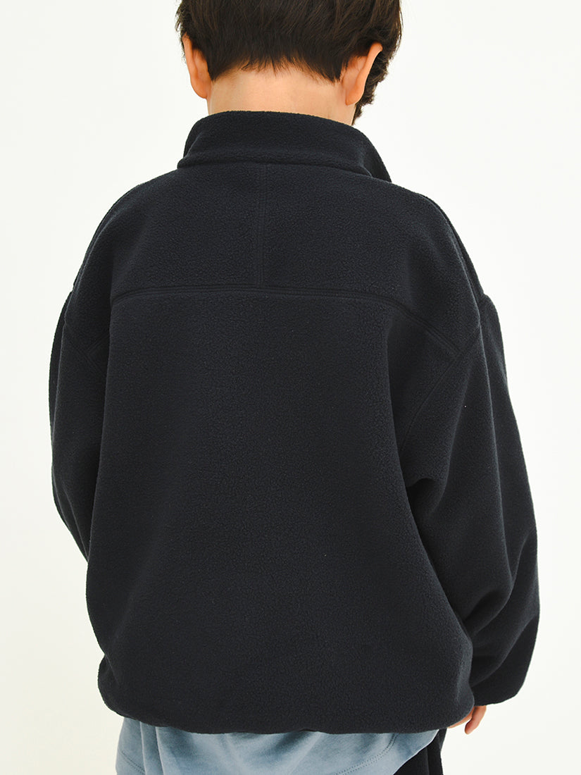 【キッズ】マイクロフリースHalf ZIP / camel