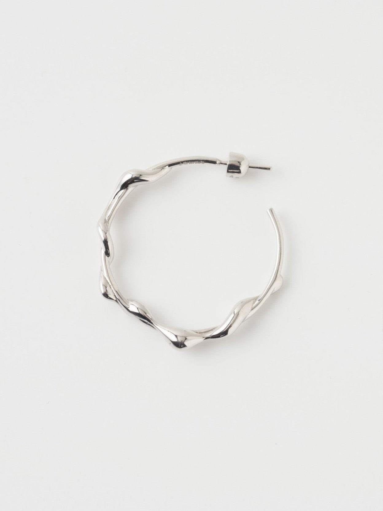 Nuri 35 Hoop Silver ピアス