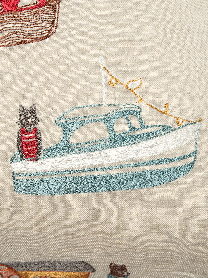 Coastal｜クッションカバー 50x50 Boats pattern