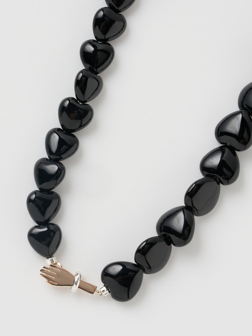 《PALA》extension necklace onyx heart ネックレス